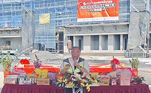 嘉義六腳長照機構工程上梁　內政部代辦打造百床長照綠建築