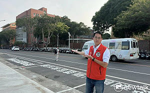 台南車站新站3號出口無斑馬線  李宗霖促市府儘速改善