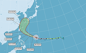今各地晴朗炎熱 強烈颱風「薔琵」恐向北大迴轉！ 週五週六最靠近台灣本島