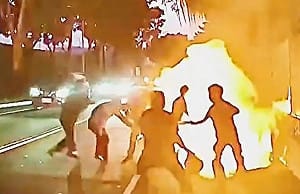 板橋行車糾紛6人大亂鬥！丟擲信號彈炸火光 警全數送辦