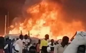 無人機襲蘇丹市場釀大火! 附近燃料庫遭擊中 至少153人死亡