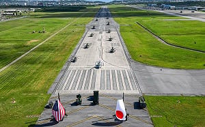 美日揮「利劍」  普天間首次大象漫步、空自那霸裝載美NMESIS