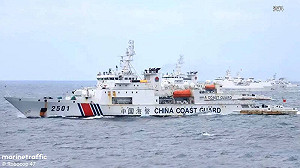 薔琵颱風剛走、中共惡霸就來！中國海警4艦竄擾巴士海峽北上、逼近東海岸