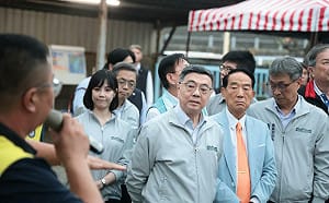 和宋楚瑜視察馬太鞍溪防洪工程 卓榮泰：打造四道堤防給鄉親雙重安全保障