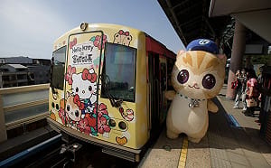 高捷「Hello Kitty x 蜜柑站長」彩繪列車啟航！一路開到明年9月底