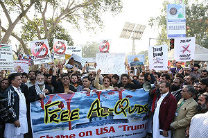 耶路撒冷爭議 全球穆斯林爆反川普示威