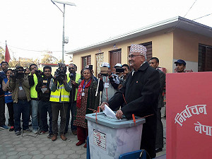 尼泊爾隔18年國會大選  親中左翼聯盟贏定了