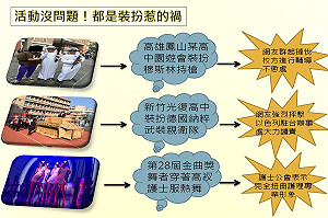 高中校慶又出包 穿阿拉伯裝還拿假槍亂晃
