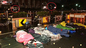 警方：時力違法集會 拆除凱道現場棚架