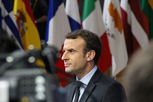 歐盟領袖紅地毯哲學 馬克宏霸氣十足