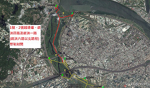 這裡不能走!水淹二重疏洪道 封閉1號、2號越堤道