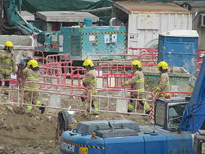香港鬧區工地發現疑似爆裂物 緊急封鎖現場