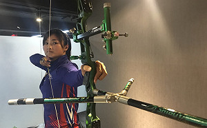 甜美奧運射箭國手林詩嘉體驗直播  目標放在明年世界盃