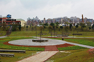 FUN春節》桃園風禾公園迎接狗年變身旺來花海 兼具防洪景觀