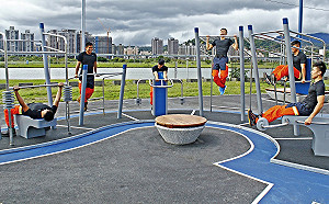 想重訓何必繳會費！北市河濱打造全民戶外健身場