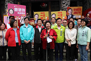 陳菊人氣旺拜年陣仗大！綠高市長初選人一字排開