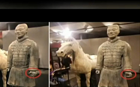 40年頭一遭！中國兵馬俑在美展覽拇指被折斷偷走