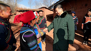 「溫總理」與愛滋病患握手疑造假  習近平春節視察仍防粉飾太平