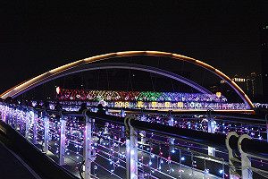 水水南崁溪秀花燈 鄭文燦再開大河願景