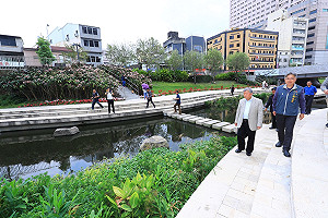 綠川整治二期動工  林佳龍強調治水以人為本