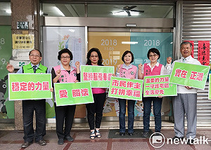 爭取市議員連任  綠營台中六老將強調無派系