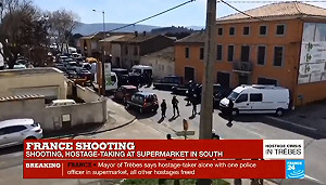 法國又傳恐攻！槍手聲稱效忠IS闖超市2人質死