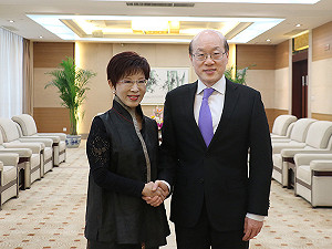 與劉結一會談  洪秀柱：教科書去中、台獨化不利未來統一