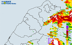 快訊》花蓮秀林19:30前注意大雨！氣象局發布大雷雨訊息
