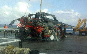 失聯67天！黑鷹殘骸打撈上岸2遺體無法辨識