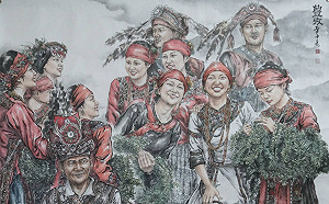 跨越種族隔閡！黃中泰水墨筆下的部落生命力