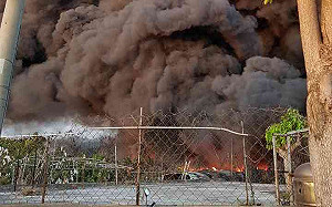 彌陀塑膠工廠大火已滅  空氣品質已恢復正常