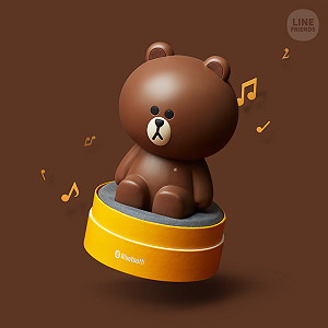 搶攻市場！LINE推出超萌熊大藍牙喇叭