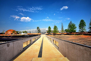 不一樣的都市景觀！台中花博分水步道可以看見水中生態