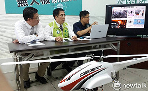 黃偉哲樂見無人機救災，盼成千里眼順風耳