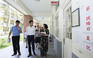 國中會考明登場  林智堅親訪學校維護考場品質