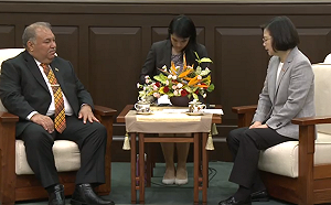 會晤諾魯總統瓦卡  蔡英文盼持續為台參與WHO仗義執言
