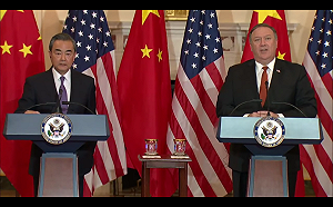 會晤王毅  蓬佩奧指美國一中政策未變