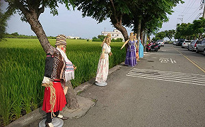 東安社區創意市集  「稻草舞龍」展示傳統編織技藝