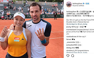 詹詠然逆轉勝 首度晉級法網混雙決賽