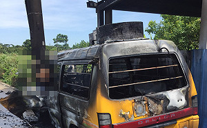 桃園觀音一起火燒車 駕駛慘死前座