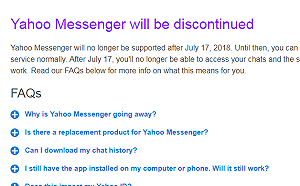 Yahoo即時通掰掰！7/17後將終止服務