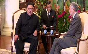 金正恩會李顯龍  同意臉書直播 不到5分鐘已成鎂光燈焦點