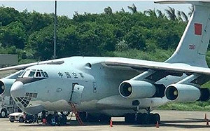 一架中國空軍運輸機  要求降落菲律賓達沃機場加油獲准