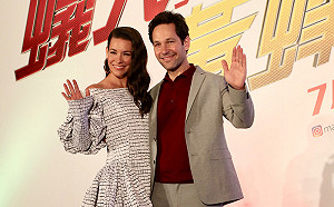 蟻人與黃蜂女訪台記者會 用「呷霸沒」向媒體問好