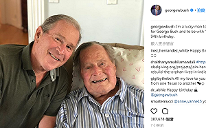 美最長壽前總統老布希94歲  兒陪慶生稱榮幸同名
