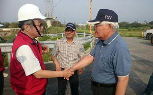 水利署視察防汛整備，李進勇稱許五河局疏濬人民有感