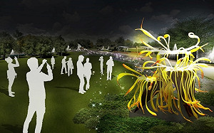 琉璃工藝亮眼吸睛  台中花博打造琉璃公園