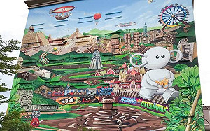 桃園打卡新景點！滿滿巧克力彩繪牆登場