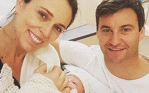 紐西蘭總理產女  巧與全球首位任內生產女領袖同生日