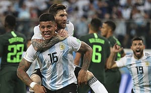 梅西喜極而泣！阿根廷2：1踢走奈及利亞  驚險晉級16強